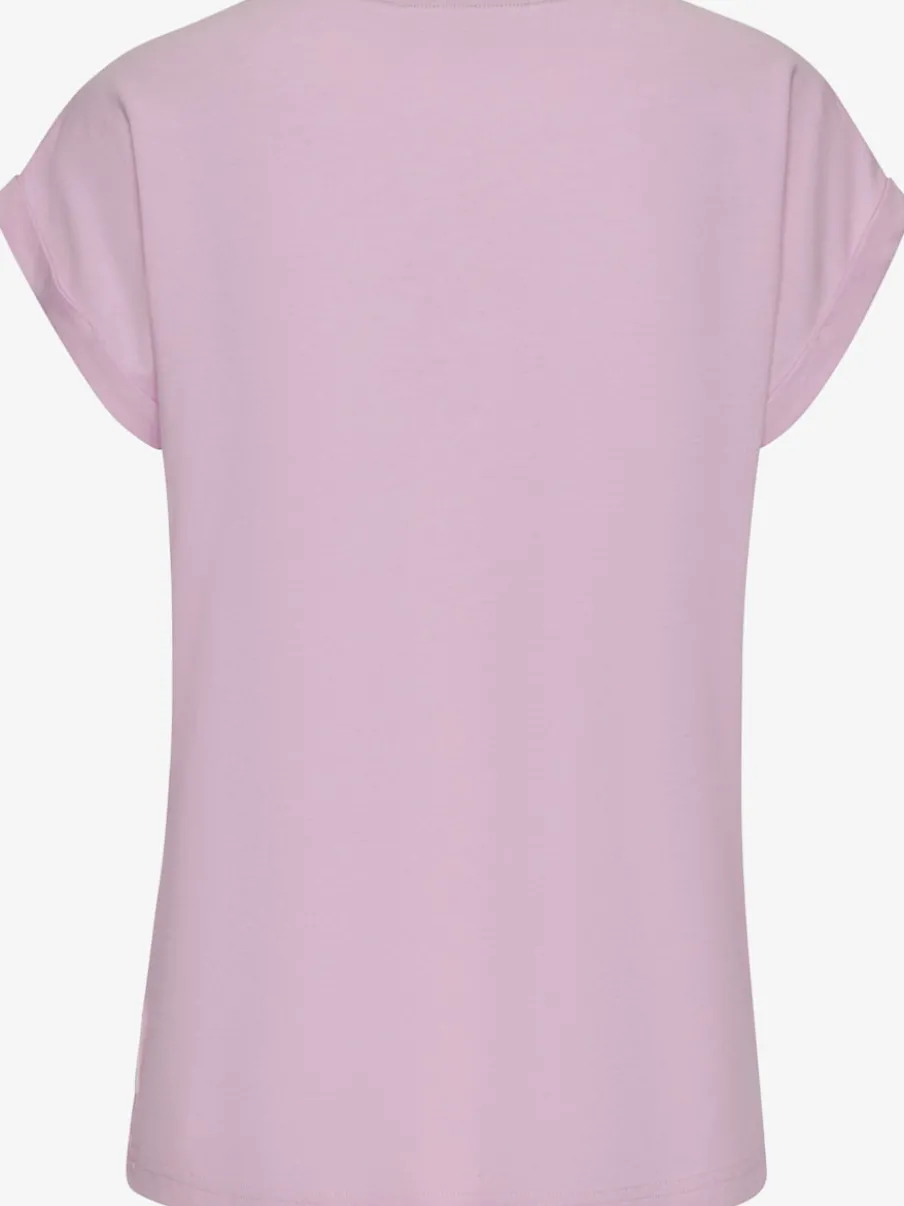 T-shirt décontracté manches courtes grand imprimé devant