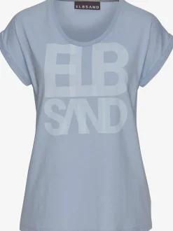 T-shirt décontracté manches courtes grand imprimé devant