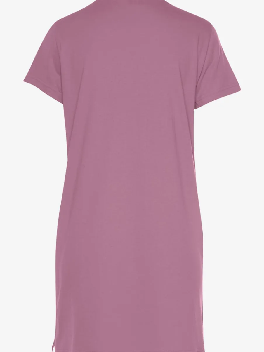 T-shirt de nuit ample avec imprimé et manches courtes