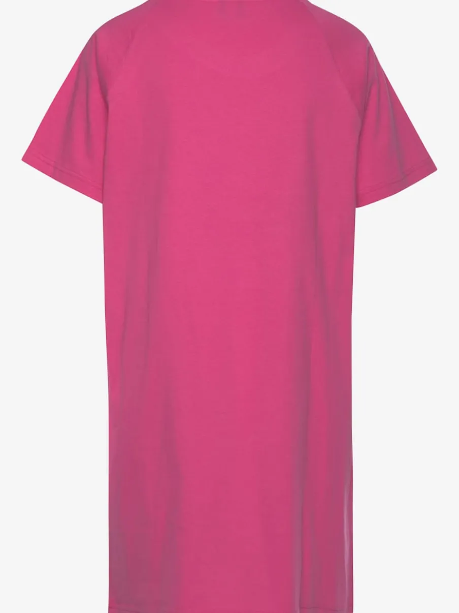T-shirt de nuit avec inscription encolure ronde manches raglan