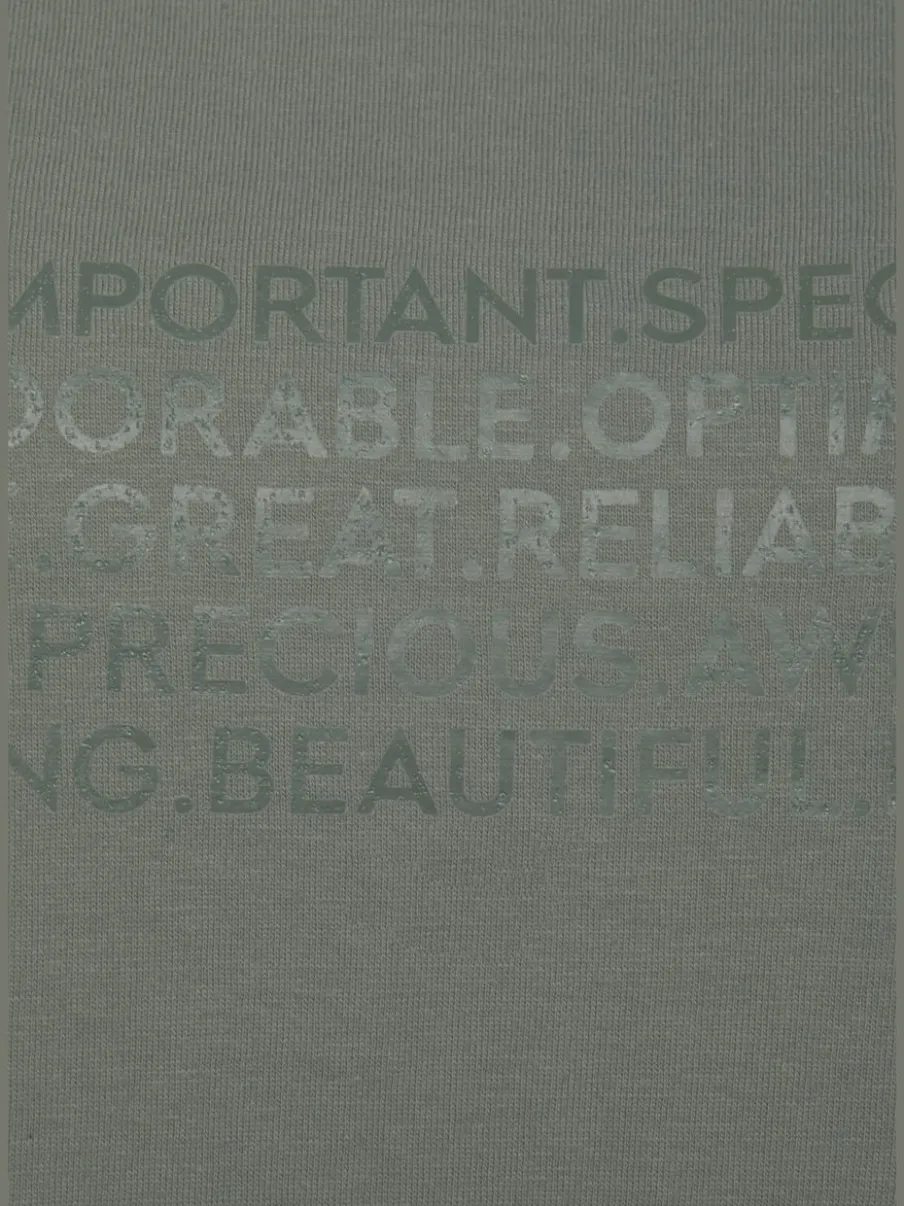 T-shirt de nuit avec inscription encolure ronde manches raglan