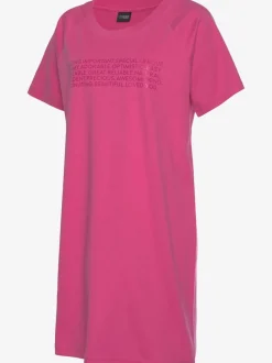 T-shirt de nuit avec inscription encolure ronde manches raglan
