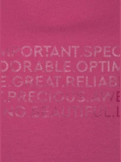 T-shirt de nuit avec inscription encolure ronde manches raglan