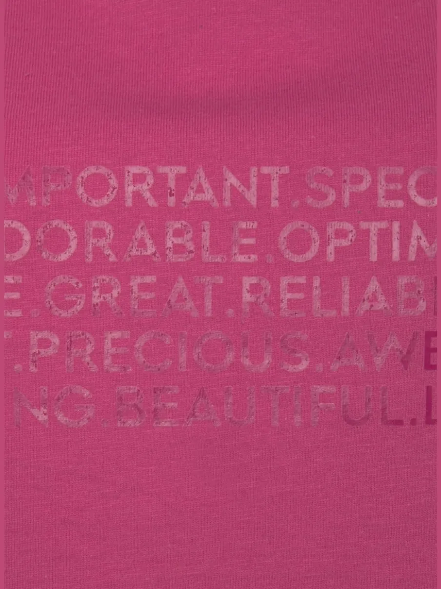 T-shirt de nuit avec inscription encolure ronde manches raglan