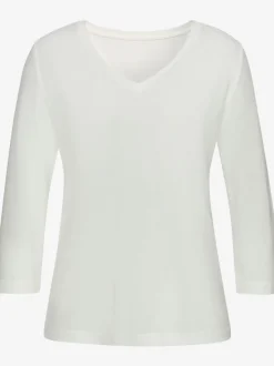 T-shirt de nuit à manches 3/4 avec imprimé discret doux