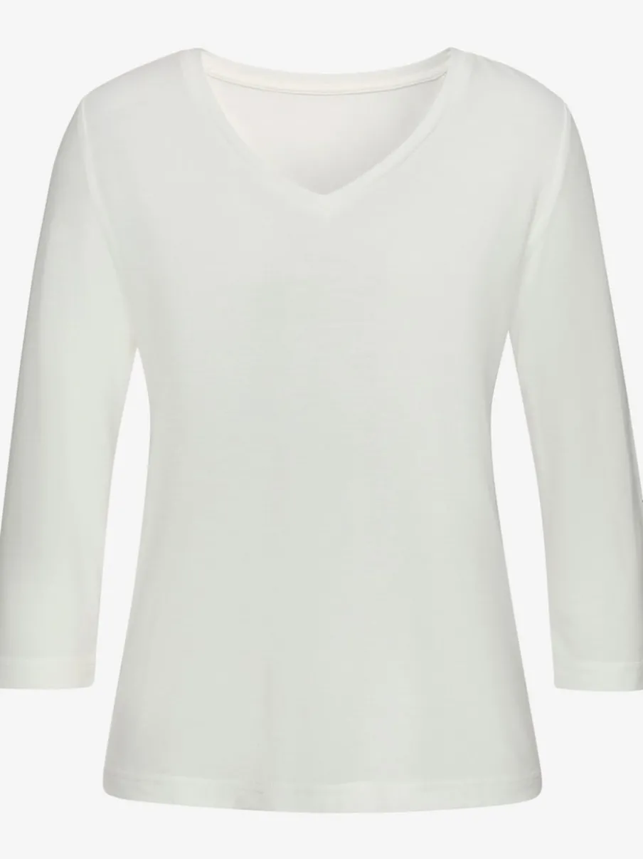 T-shirt de nuit à manches 3/4 avec imprimé discret doux