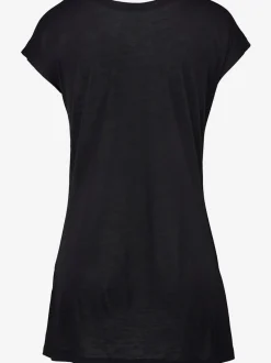 T-shirt de plage avec col arrondi et manches courtes à imprimé graphique