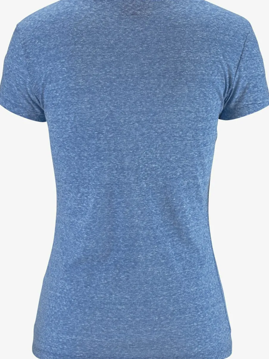 T-shirt de plage en V avec imprimé graphique sur le devant