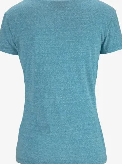 T-shirt de plage en V avec imprimé graphique sur le devant