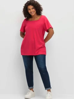 T-shirt encolure carrée