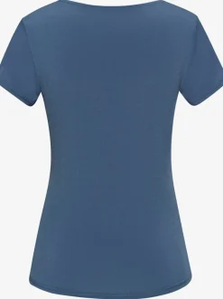 T-shirt à encolure carrée et manches ajustées en matière extensible