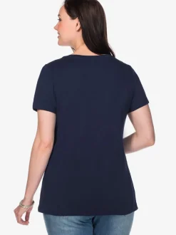T-shirt encolure en v affinante
