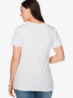 T-shirt encolure en v affinante