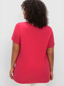 T-shirt encolure en v affinante