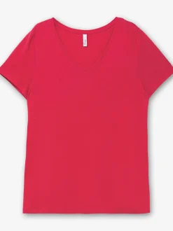 T-shirt encolure en v affinante
