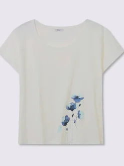 T-shirt à encolure ronde coupe confortable