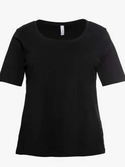 T-shirt encolure ronde dégagée
