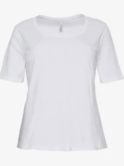 T-shirt encolure ronde dégagée