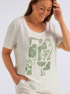 T-shirt à encolure ronde à encolure ronde