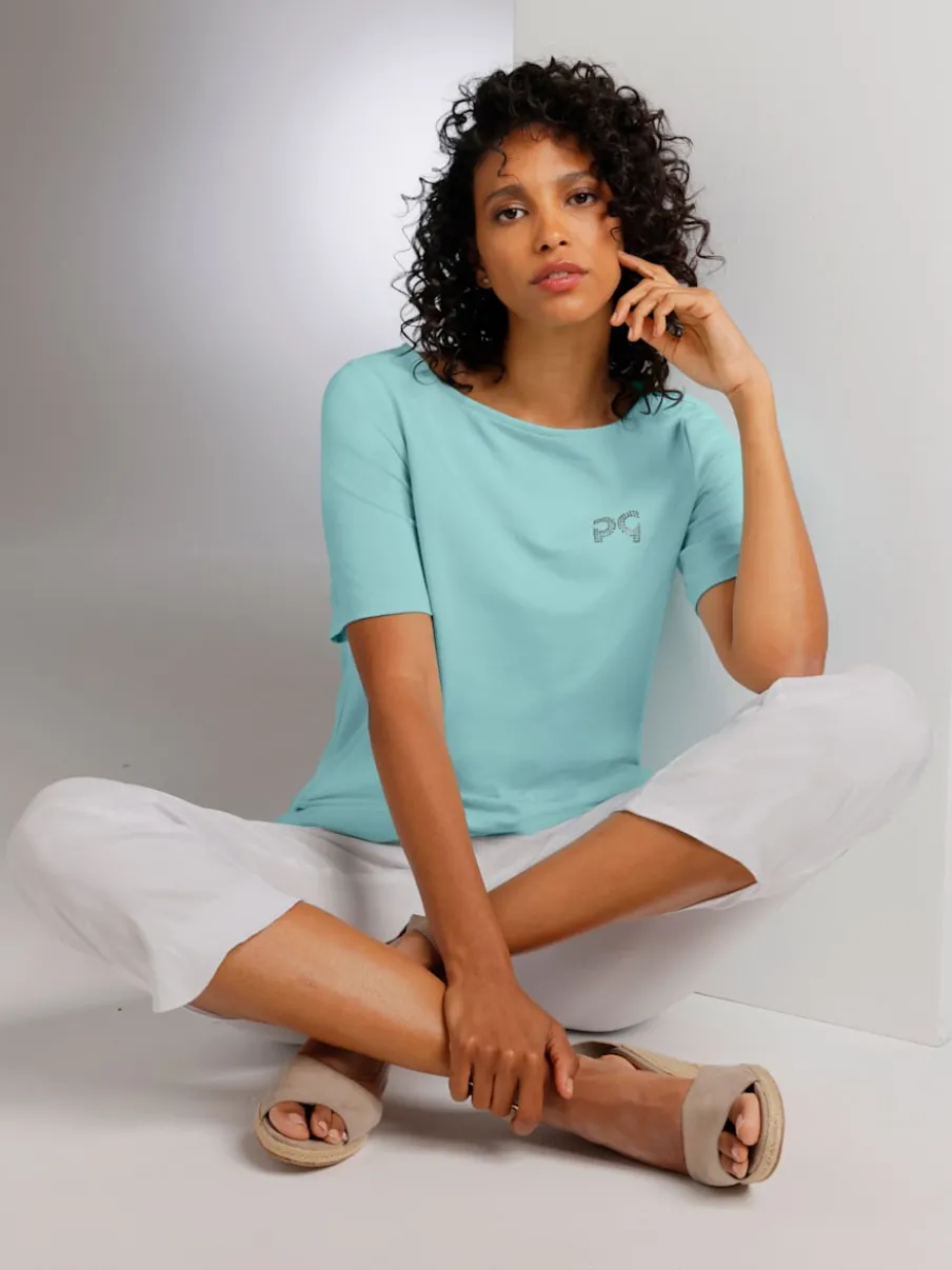 T-shirt à encolure ronde en coton Pima doux