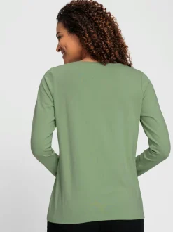 T-shirt à encolure ronde en coton doux confortable