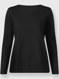 T-shirt à encolure ronde en coton doux confortable