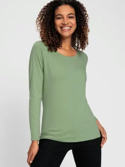 T-shirt à encolure ronde en coton doux confortable