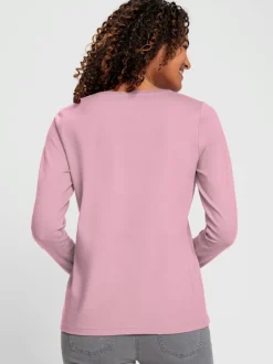 T-shirt à encolure ronde en coton doux confortable
