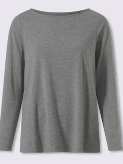 T-shirt à encolure ronde pli creux tendance au dos