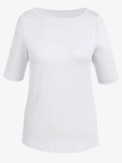 T-shirt encolure U manches courtes matière douce respirante