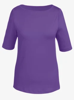 T-shirt encolure U manches courtes matière douce respirante
