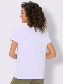 T-shirt en coton à col rond et manches courtes
