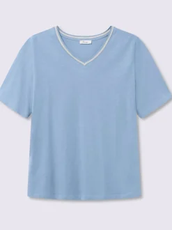 T-shirt en v