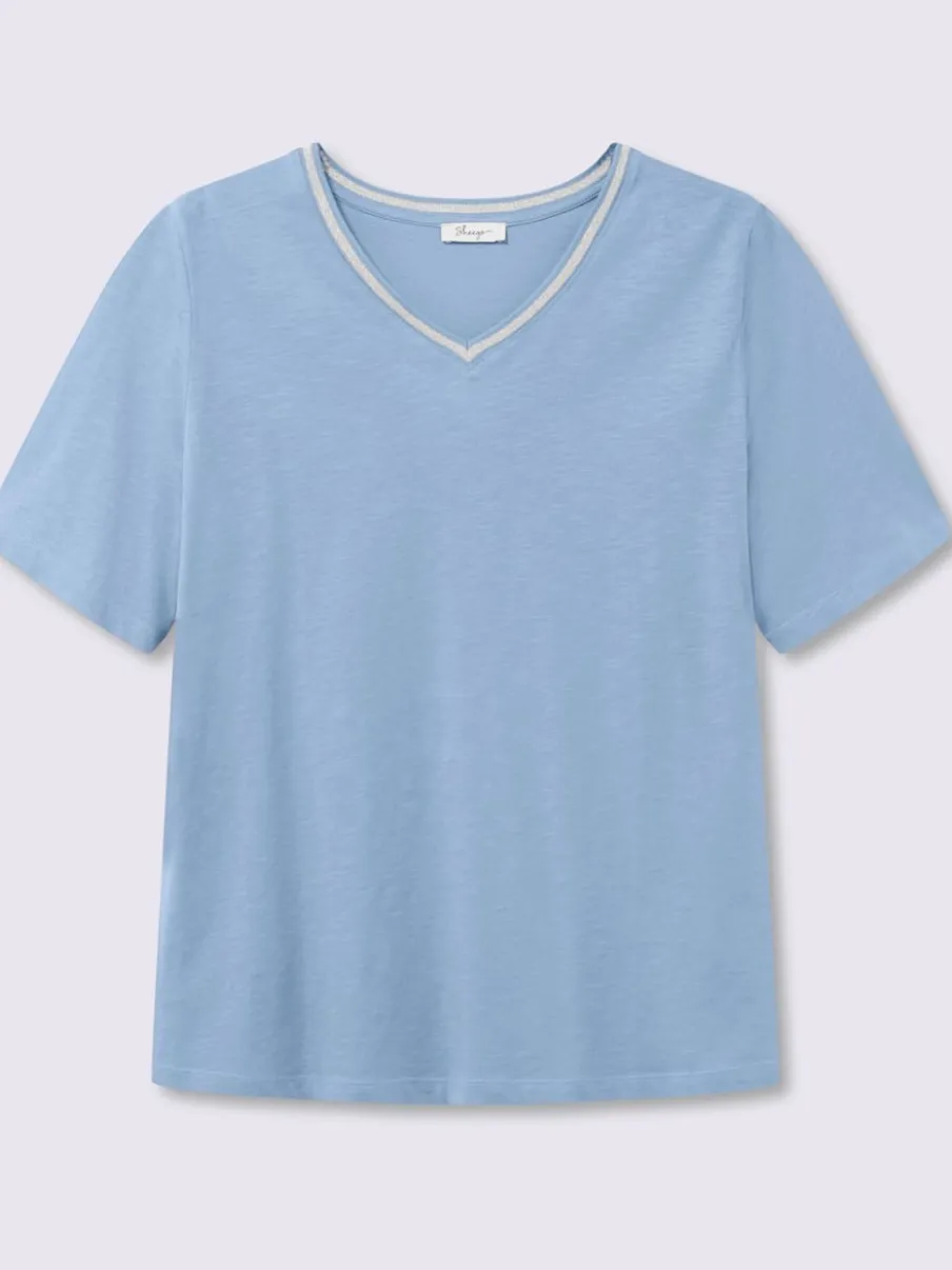 T-shirt en v