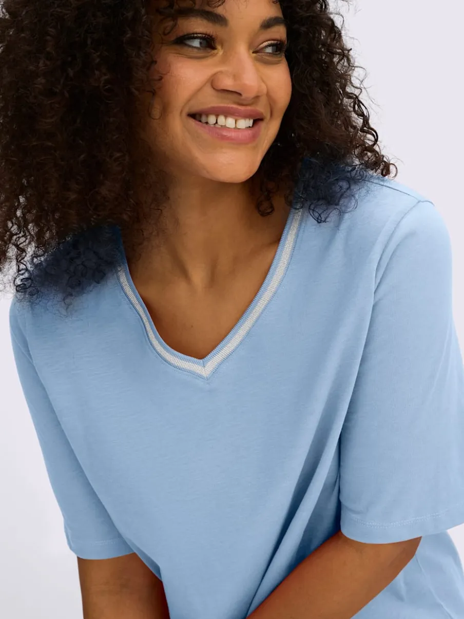 T-shirt en v