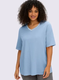 T-shirt en v