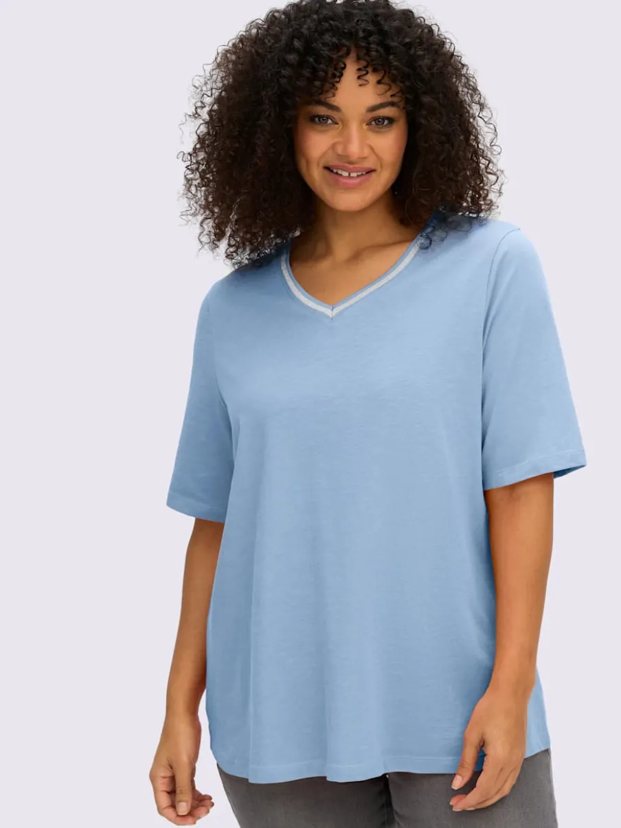 T-shirt en v