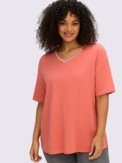 T-shirt en v