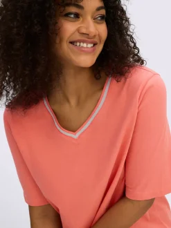 T-shirt en v