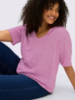 T-shirt en v