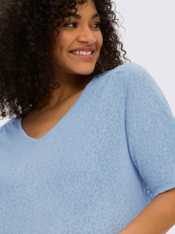 T-shirt en v