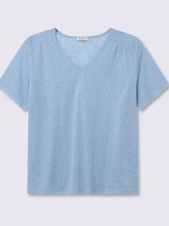 T-shirt en v