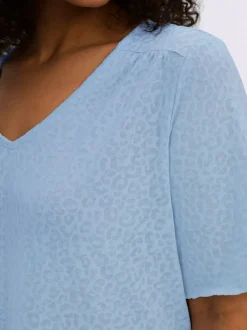 T-shirt en v