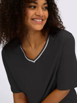 T-shirt en v