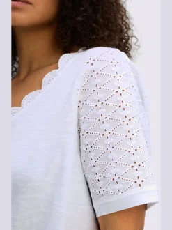 T-shirt en v