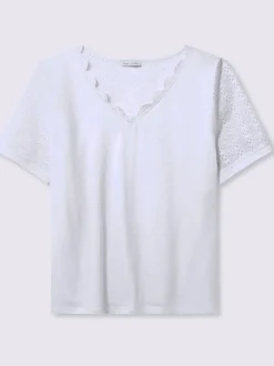T-shirt en v