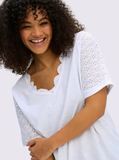 T-shirt en v