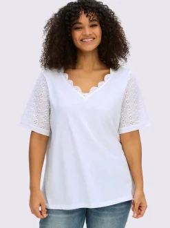 T-shirt en v