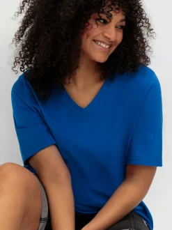 T-shirt en v encolure en v affinante