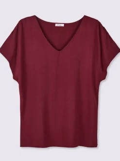 T-shirt en v encolure en v affinante
